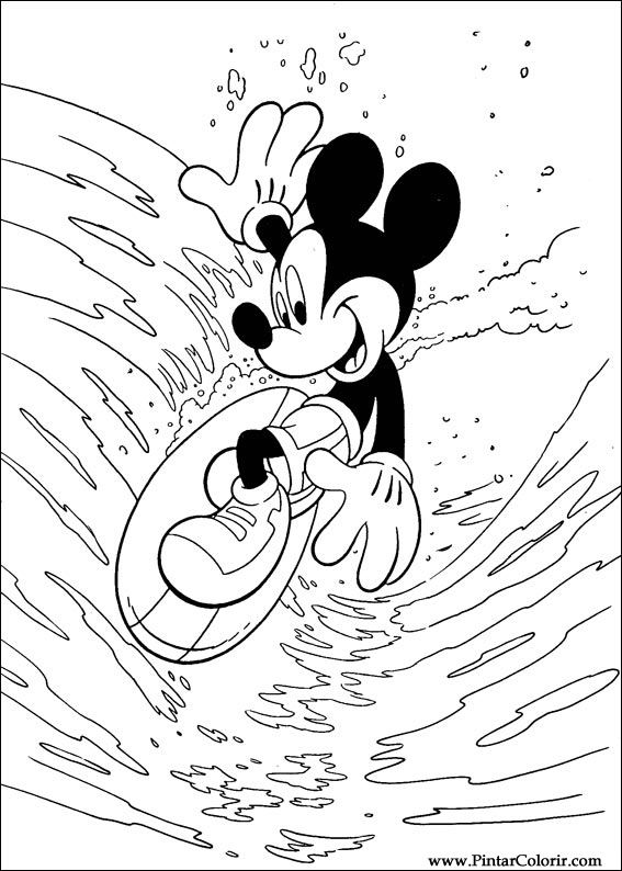 Pintar e Colorir Mickey - Desenho 001