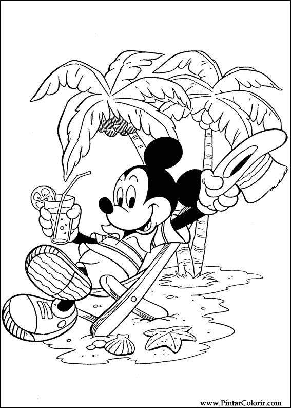 Pintar e Colorir Mickey - Desenho 003