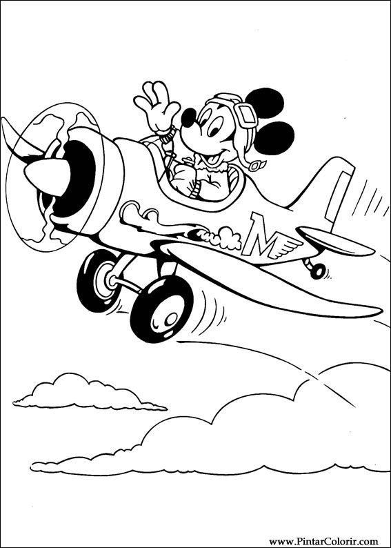 Pintar e Colorir Mickey - Desenho 005