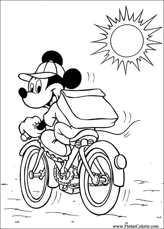 Pintar e Colorir Mickey - Desenho 009