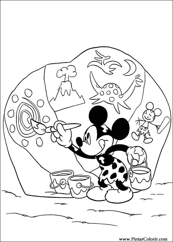 Pintar e Colorir Mickey - Desenho 015