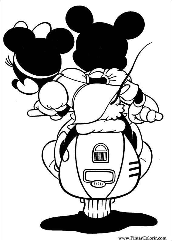 Pintar e Colorir Mickey - Desenho 019