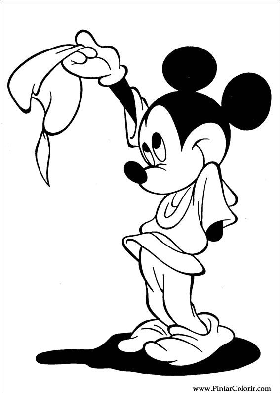 Pintar e Colorir Mickey - Desenho 020