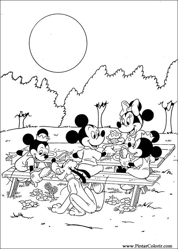 Pintar e Colorir Mickey - Desenho 023