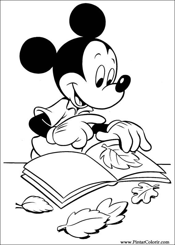 Pintar e Colorir Mickey - Desenho 024