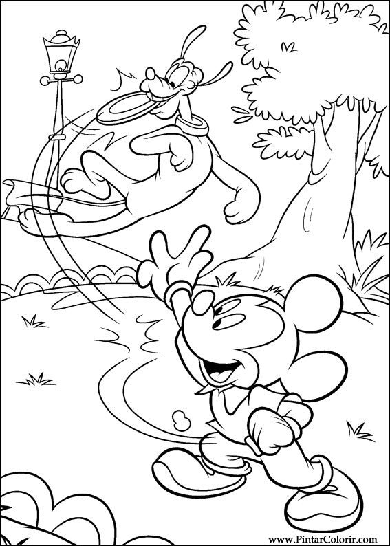 Pintar e Colorir Mickey - Desenho 033