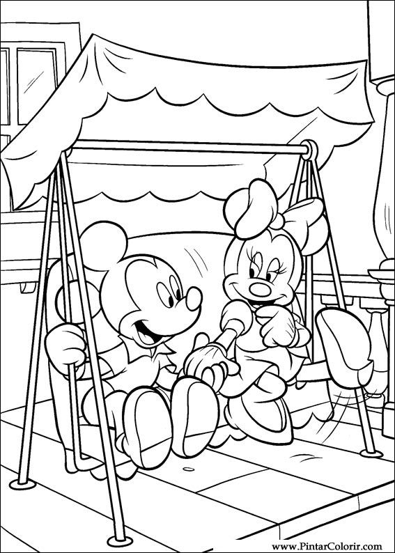 Pintar e Colorir Mickey - Desenho 034