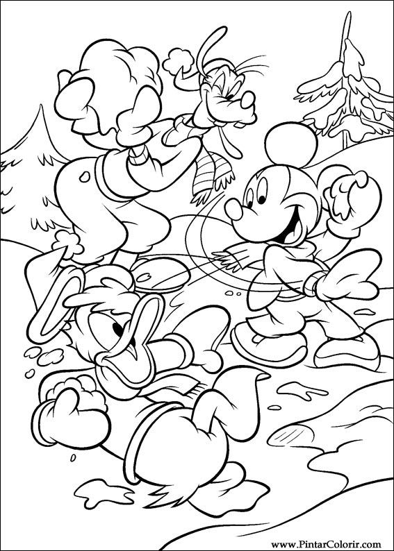 Pintar e Colorir Mickey - Desenho 036