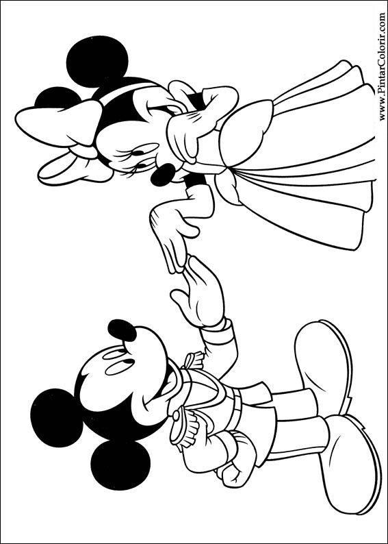 Pintar e Colorir Mickey - Desenho 038