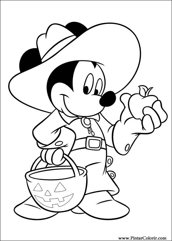 Pintar e Colorir Mickey - Desenho 039