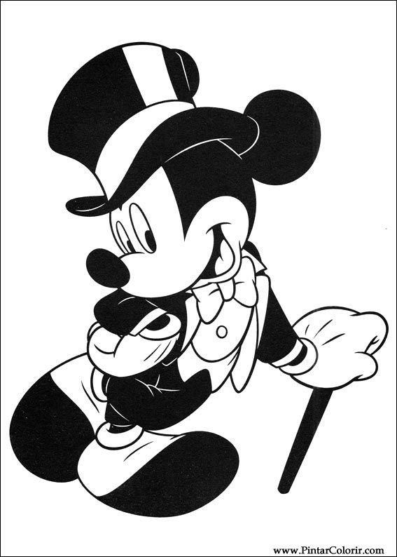 Pintar e Colorir Mickey - Desenho 041