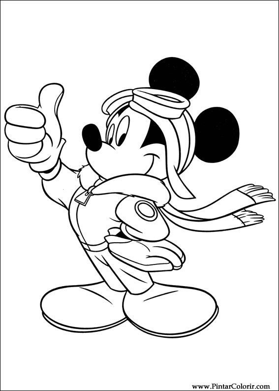 Pintar e Colorir Mickey - Desenho 048