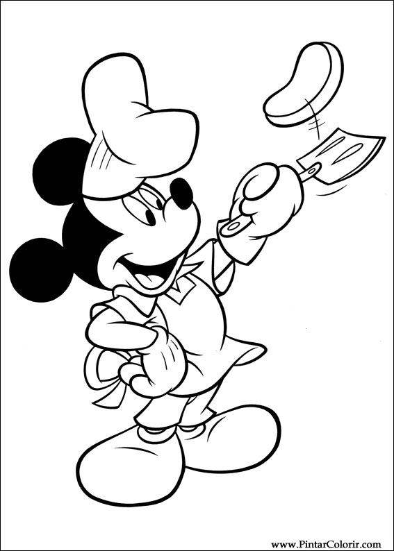 Pintar e Colorir Mickey - Desenho 049