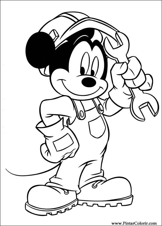 Pintar e Colorir Mickey - Desenho 051