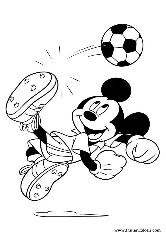 Pintar e Colorir Mickey - Desenho 052