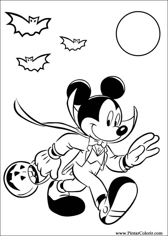 Pintar e Colorir Mickey - Desenho 053