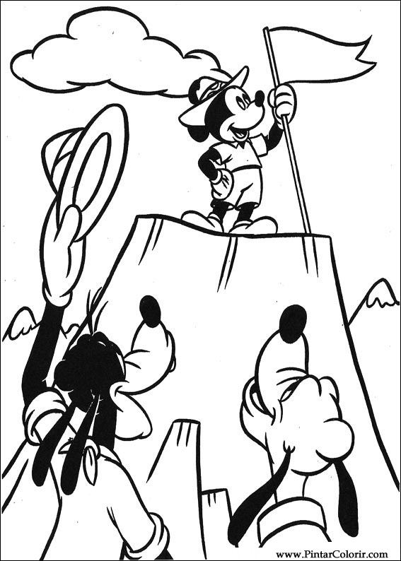 Pintar e Colorir Mickey - Desenho 056