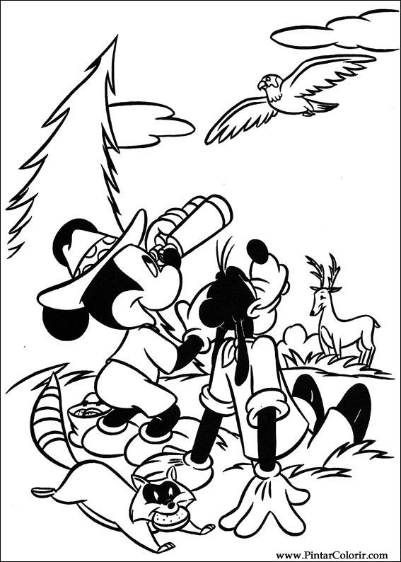 Pintar e Colorir Mickey - Desenho 068