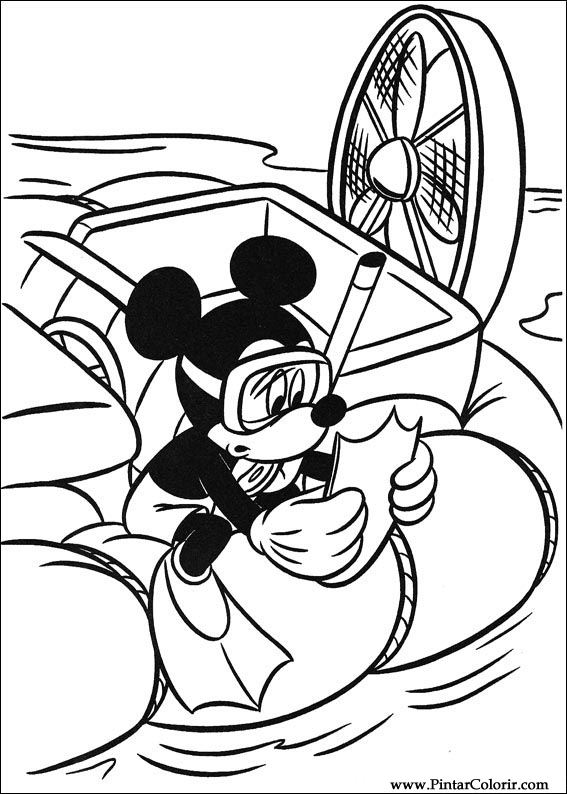 Pintar e Colorir Mickey - Desenho 073