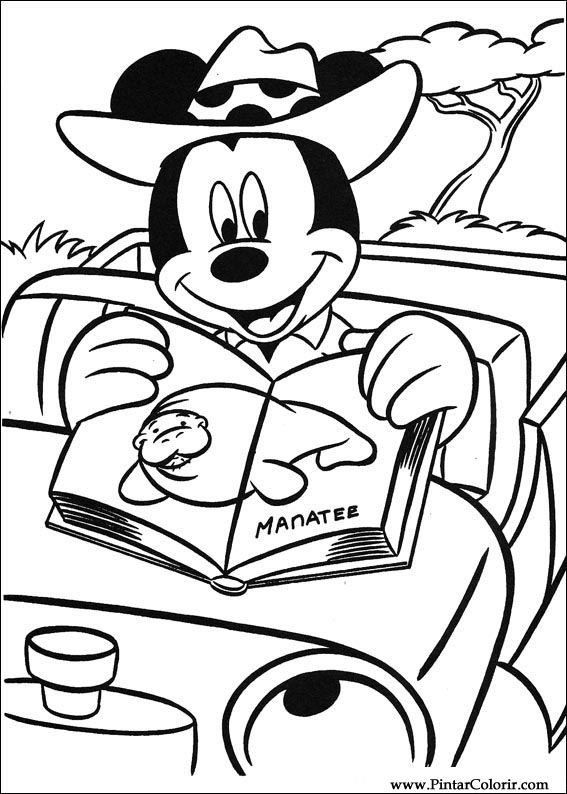 Pintar e Colorir Mickey - Desenho 074