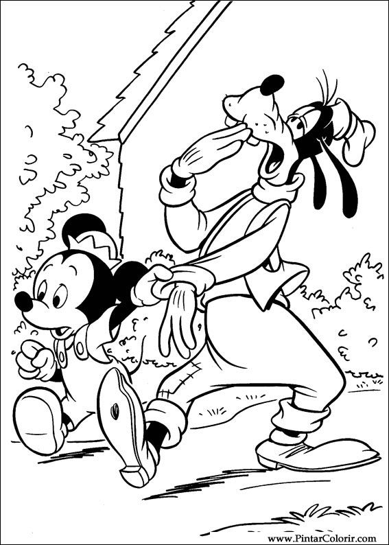 Pintar e Colorir Mickey - Desenho 078