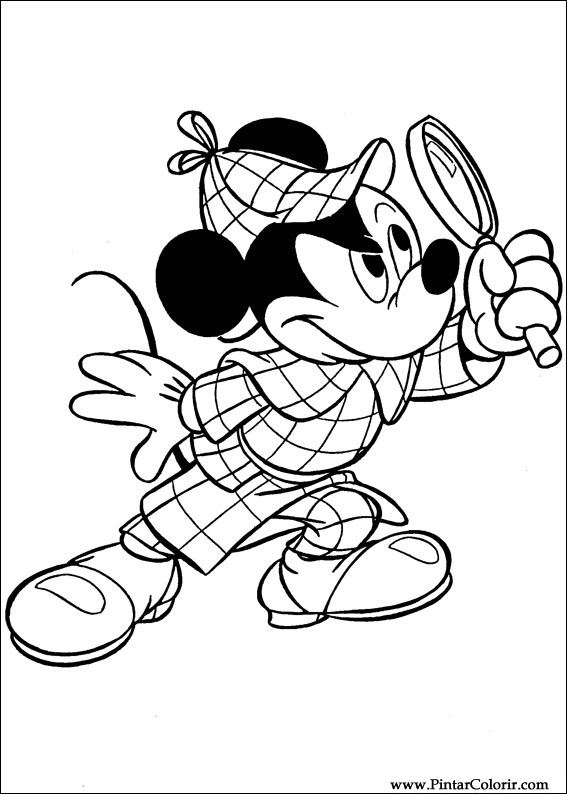 Pintar e Colorir Mickey - Desenho 079