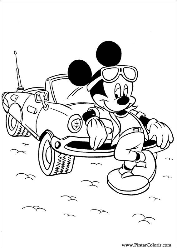 Pintar e Colorir Mickey - Desenho 083