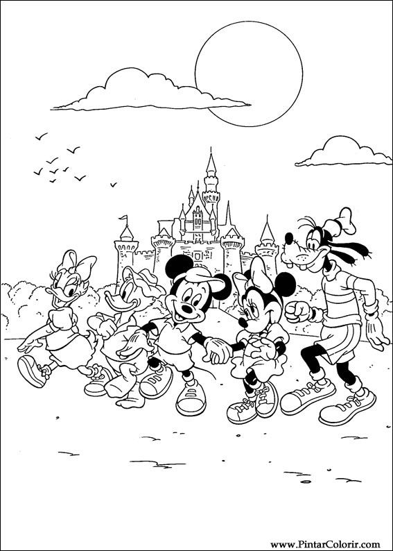 Pintar e Colorir Mickey - Desenho 084