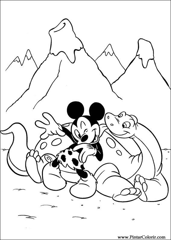 Pintar e Colorir Mickey - Desenho 085