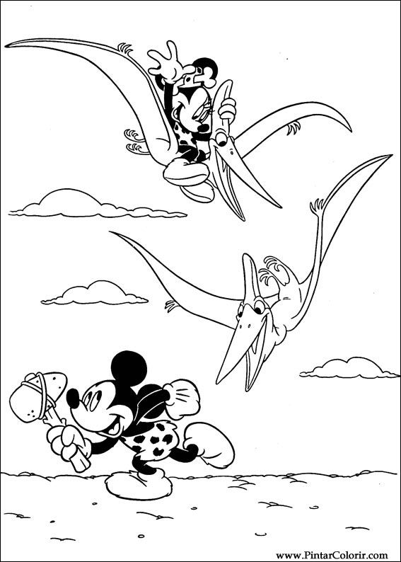 Pintar e Colorir Mickey - Desenho 087