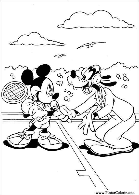 Pintar e Colorir Mickey - Desenho 088