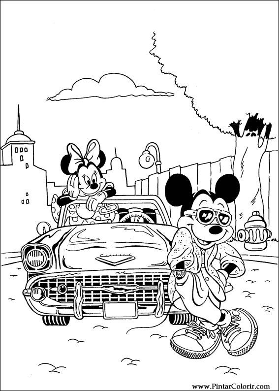 Pintar e Colorir Mickey - Desenho 089