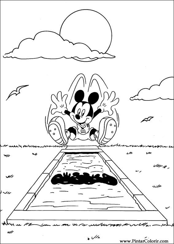 Pintar e Colorir Mickey - Desenho 091