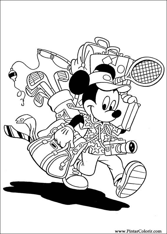 Pintar e Colorir Mickey - Desenho 092