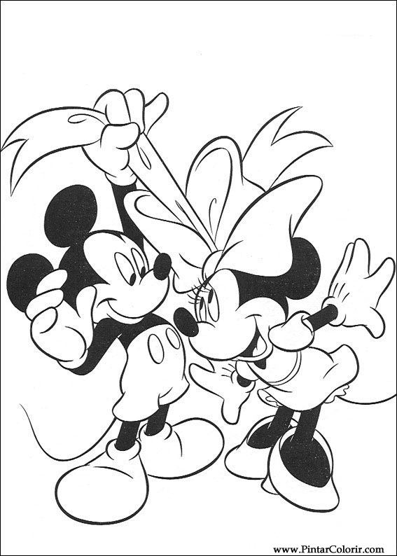 Pintar e Colorir Mickey - Desenho 097