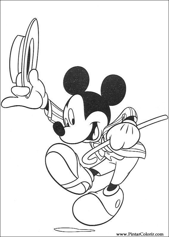 Pintar e Colorir Mickey - Desenho 105