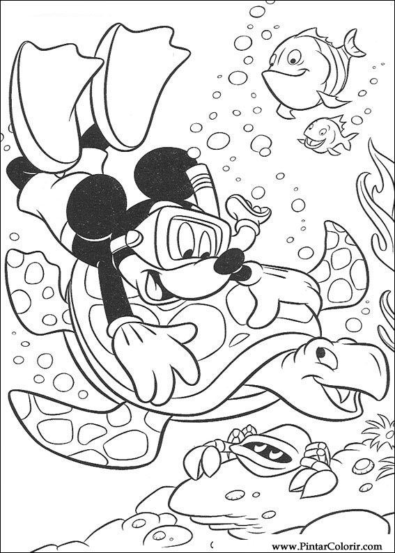 Pintar e Colorir Mickey - Desenho 107