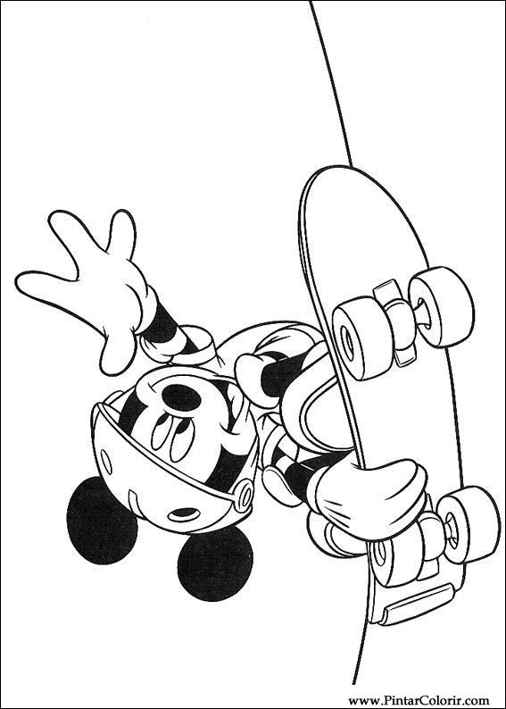 Pintar e Colorir Mickey - Desenho 122