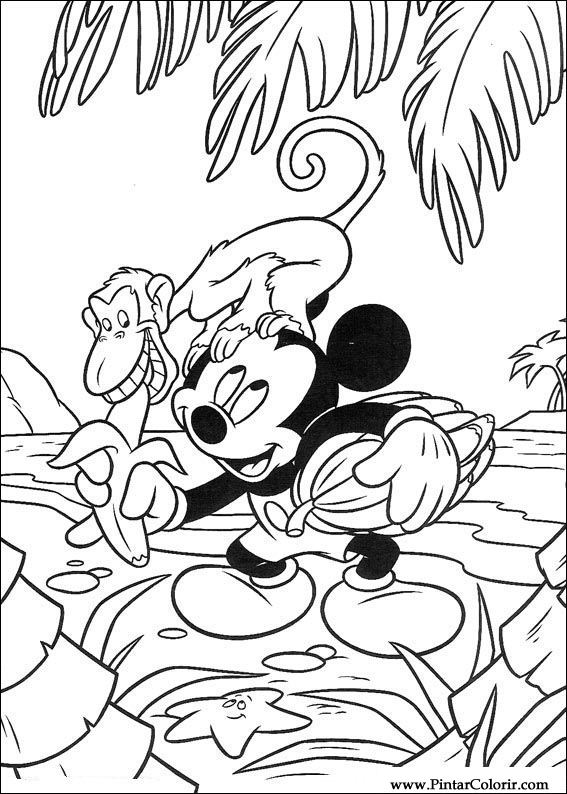 Pintar e Colorir Mickey - Desenho 124