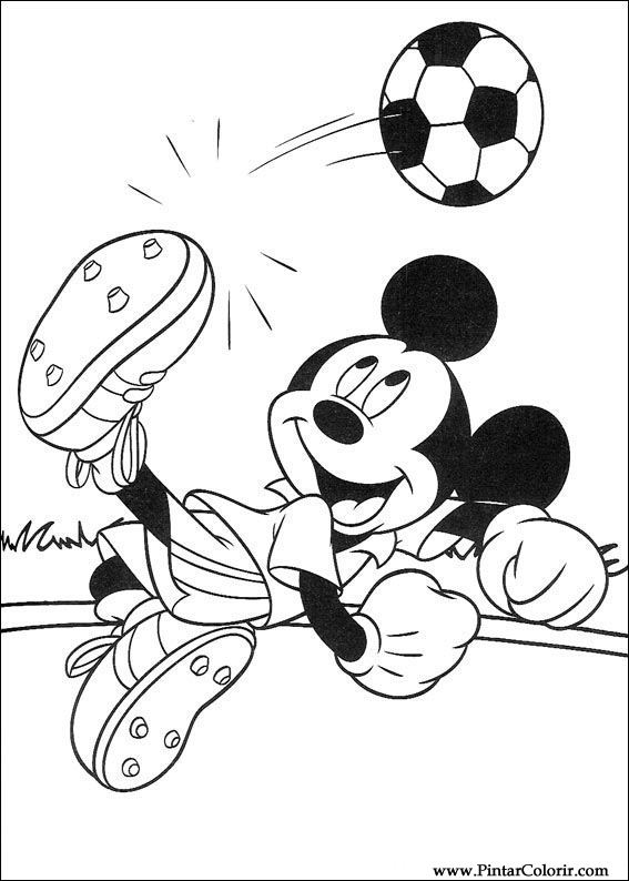 Pintar e Colorir Mickey - Desenho 125