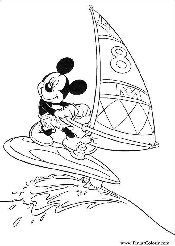 Pintar e Colorir Mickey - Desenho 126