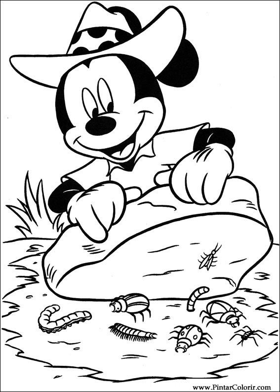 Pintar e Colorir Mickey - Desenho 139