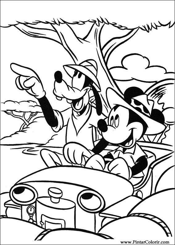 Pintar e Colorir Mickey - Desenho 145