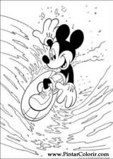 Pintar e Colorir Mickey - Desenho 001