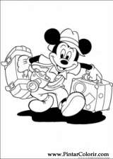 Pintar e Colorir Mickey - Desenho 002