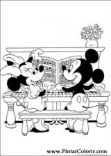 Pintar e Colorir Mickey - Desenho 010