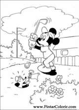 Pintar e Colorir Mickey - Desenho 014