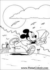 Pintar e Colorir Mickey - Desenho 016