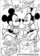 Pintar e Colorir Mickey - Desenho 021