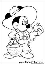 Pintar e Colorir Mickey - Desenho 039